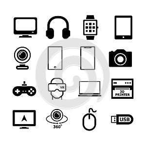 Gadget icon set photo