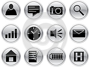 Gadget icons set. photo