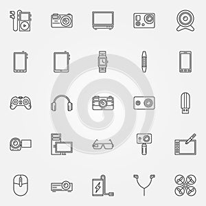 Gadgets and devices icons