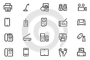 Gadgets Vector Line Icons 3