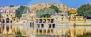 Gadi Sagar Gadisar, Jaisalmer, Rajasthan, India, Asia