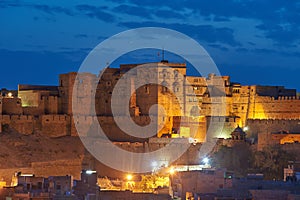 Gadi Sagar temple on Gadisar lake Jaisalmer, India