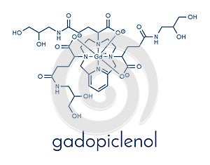 Gadopiclenol contrast agent molecule. Skeletal formula.