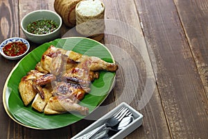 Gai yang, thai style grilled chicken photo
