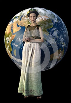 Gaia Mother Earth goddes