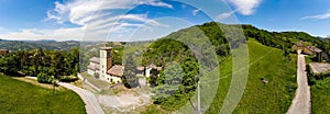 Gaianazzo church photography with drone rocca malatina regional park