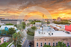 Gainesville, Florida, USA downtown cityscape