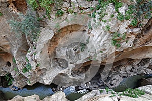 Gaitanes Gorge of Caminito del Rey in Andalusia, Spain
