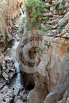 Gaitanes Gorge at Caminito del Rey in Andalusia, Spain