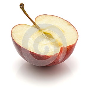 Gala apple half isolated on white background
