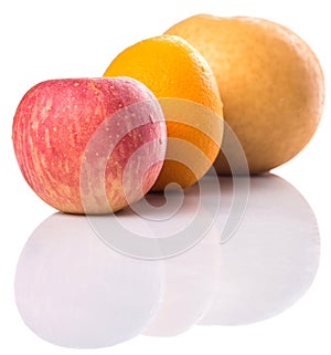 Gala Apples, Asian Pears And Orange IX