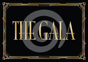 Gala art deco background