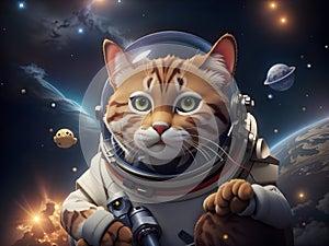 Galactic Feline Explorer: A Kitty\'s Journey Beyond Earth