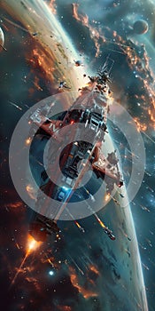 Galactic War Cry: A Tactical Tale of Tiny Ships and Fiery Embers photo