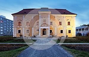 Galanta city, Renaissance castle - Slovakia at night