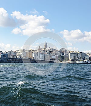 Galata Bridge and Galata Tower in the background, Istanbul views