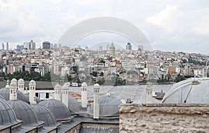 Galata and Karakoy district in Istanbul city