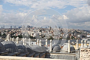 Galata and Karakoy district in Istanbul city