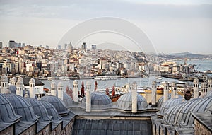 Galata and Karakoy district in Istanbul, Turkey