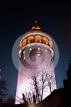 Galata Tower from Byzantium times in Istanbul