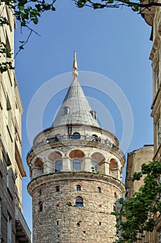 Galata tower is a famous landmark in the European side of Istanbul - Image