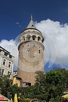 Galata tower in Instanbul, Turkey photo
