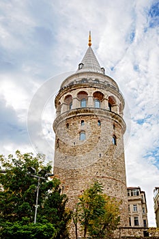 Galata Tower, istanbul. Historic building in Turkey.