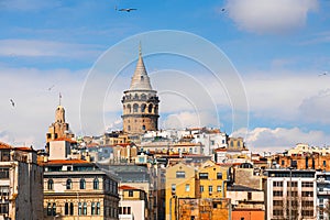 Galata Tower in Istanbul, Turkey