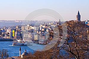 The Galata Tower and Karakoy district