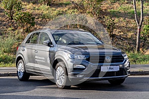 Galati, Romania - September 15, 2021: 2021 Volkswagen T-Roc crossover SUV