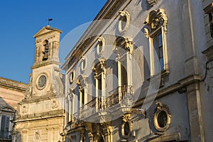 Galatina historical town center - Salento - Italy photo