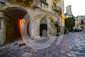 Galatina Town in Salento - Detail of the historic center