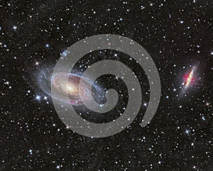 Galaxies M81 and M82