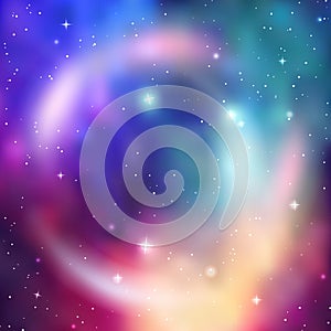 Galaxy background. Abstract colorful vector