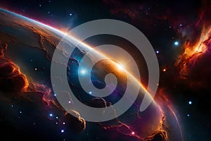 galaxy background generated by AI tool