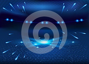 Galaxy birth - abstract vector background