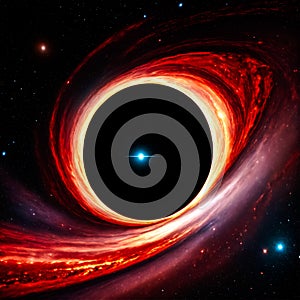 Galaxy in a free space, Planets and galaxy, science fiction abstract background, 3D rendering