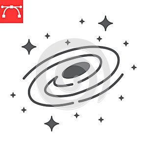 Galaxy glyph icon