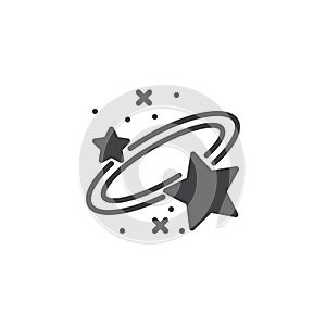 Galaxy icon vector