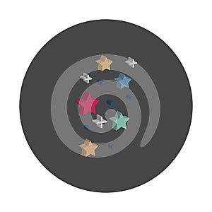 Galaxy  Isometric vector icon which can easily modify or edit photo