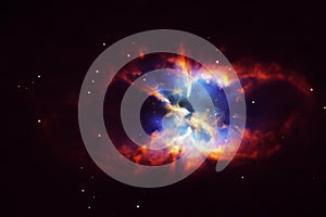 A galaxy that looks like an eye. Elements of this image furnished by NASA