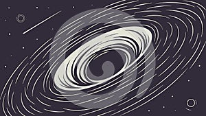 Galaxy swirl abstract design, cosmic art, universe pattern, space background vector design Generative AI