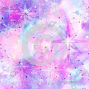Galaxy Universe Astrology Fantasy Print