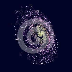 Galaxy - vector helix illustration