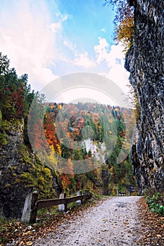 Galbena canyon in Apuseni mountains