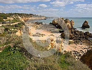 Gale beach in Albufeira, Algarve - Portugal