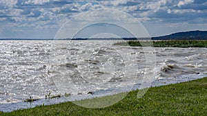 Gale over the lake Balaton Hungary