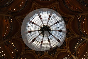 Galeries Lafayette Store, dome, building, architecture, ceiling