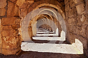 Galery at Aspendos in Antalya, Turkey photo