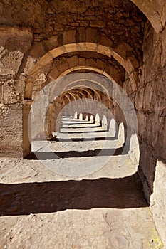 Galery at Aspendos in Antalya, Turkey